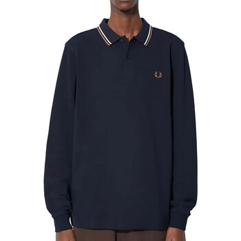 Fred Perry Fp Ls Twin Tipped Shirt Blau