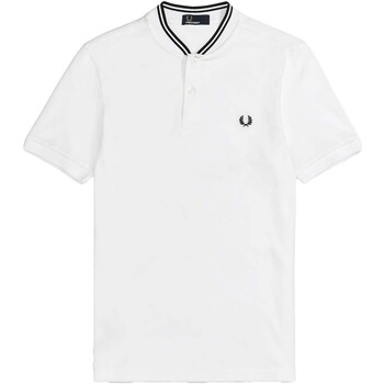Kleidung Herren T-Shirts & Poloshirts Fred Perry Fp Bomber Collar Polo Shirt Weiss