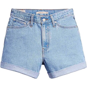 Kleidung Damen Shorts / Bermudas Levi's Rolled 80S Mom Shorts Back To Blue Blau