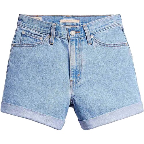 Kleidung Damen Shorts / Bermudas Levi's Rolled 80S Mom Shorts Back To Blue Blau