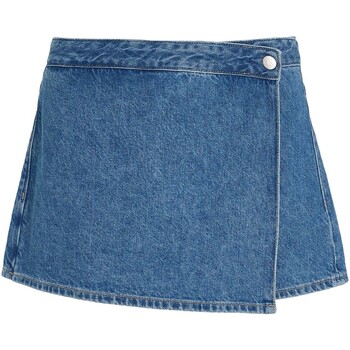 Kleidung Damen Shorts / Bermudas Ck Jeans Wrap Skort Blau