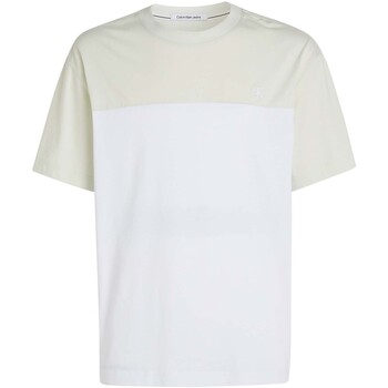 Kleidung Herren T-Shirts & Poloshirts Ck Jeans Colorblock Tee Weiss
