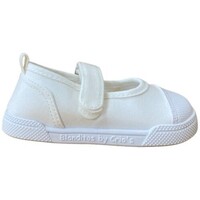Schuhe Kinder Sneaker Low Blanditos Crío's Blanditos de Crío's LONA CEREZA Blanco Weiss