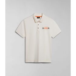 Kleidung Herren T-Shirts & Poloshirts Napapijri E-SMALLWOOD NP0A4HPV-N1A1 WHITE WHISPER Weiss