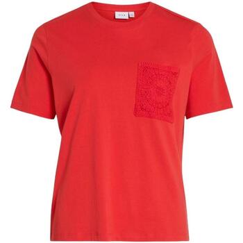 Kleidung Damen T-Shirts & Poloshirts Vila  Rot