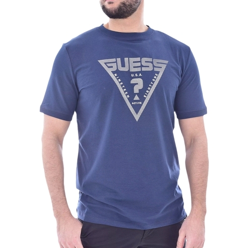Kleidung Herren T-Shirts Guess Active Blau