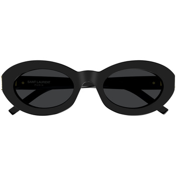 Uhren & Schmuck Damen Sonnenbrillen Yves Saint Laurent Saint Laurent SL M136 001 Sonnenbrille Schwarz