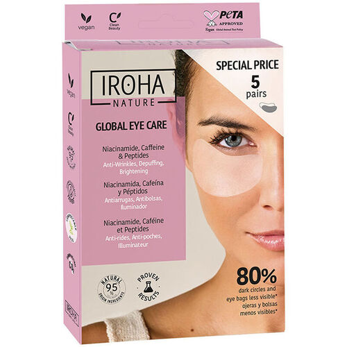 Beauty Damen gezielte Gesichtspflege Iroha Nature Global Eye Care Pack 5-tlg 