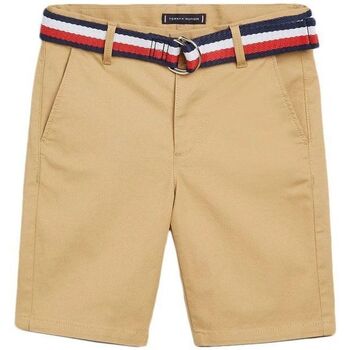Kleidung Jungen Shorts / Bermudas Tommy Hilfiger KB0KB08845 BELTED SHIRT-RBL CLASSIC KHAKI Beige
