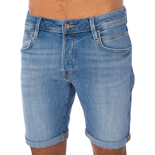 Kleidung Herren Shorts / Bermudas Jack & Jones Rick 037 Fox Jeansshorts Blau