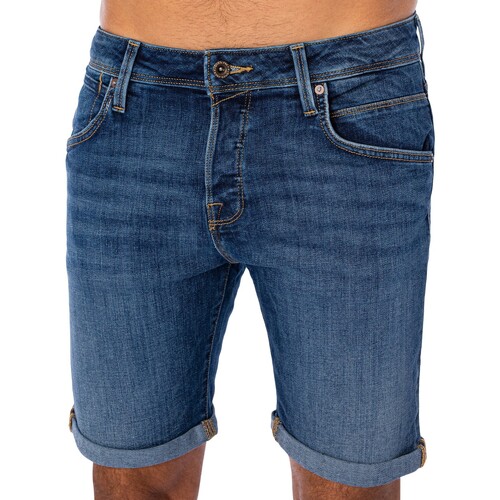 Kleidung Herren Shorts / Bermudas Jack & Jones Rick 038 Fox Jeansshorts Blau
