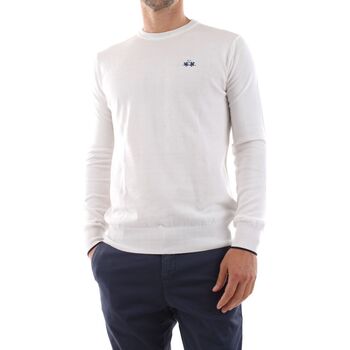 Kleidung Herren Pullover La Martina YMS010-XC008 TRICOT SWTR-00002 OFF WHITE Weiss