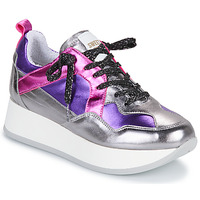 Schuhe Damen Sneaker Low Sweet Lemon BIBLOS Silbern / Violett / Rosa