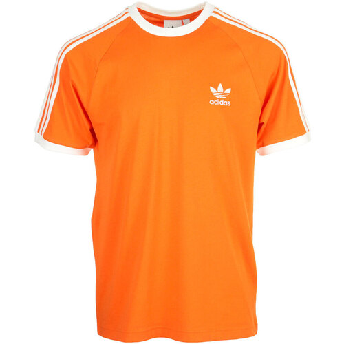 Kleidung Herren T-Shirts adidas Originals 3 Stripes Tee Shirt Orange