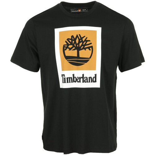 Kleidung Herren T-Shirts Timberland Colored Short Sleeve Tee Schwarz