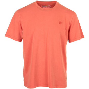 Kleidung Herren T-Shirts Timberland Garment Dye Short Sleeve Orange