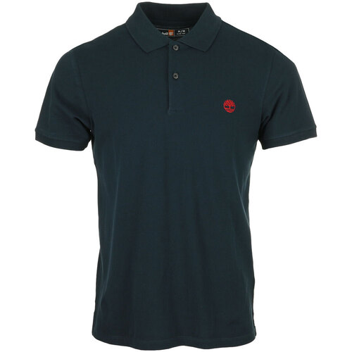 Kleidung Herren T-Shirts & Poloshirts Timberland Short Sleeve Stretch Polo Blau