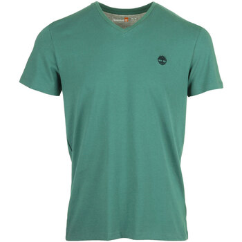 Kleidung Herren T-Shirts Timberland V Neck Short Sleeve Tee Grün
