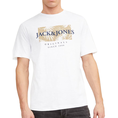 Kleidung Herren T-Shirts & Poloshirts Jack & Jones 12255042 Weiss