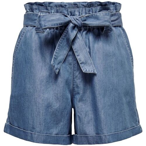 Kleidung Damen Shorts / Bermudas Only 15255715 BEA-MEDIUM BLUE DENIM Blau