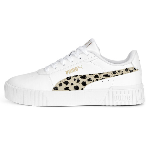 Schuhe Mädchen Sneaker Puma Baskets fille  Carina 2.0 Animal Weiss