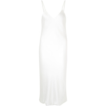 Kleidung Damen Kleider Norma Kamali Slip Dress  aus weißem Satin Other