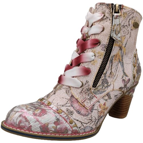 Schuhe Damen Low Boots Laura Vita Stiefeletten ALCIZEEO 12 - Rose - F7 Multicolor