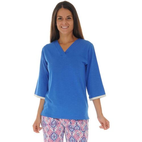 Kleidung Damen Pyjamas/ Nachthemden Christian Cane GARRYA Blau