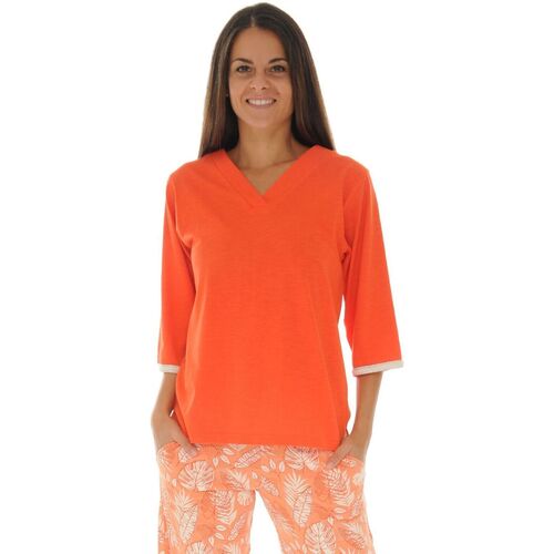 Kleidung Damen Pyjamas/ Nachthemden Christian Cane GARRYA Orange