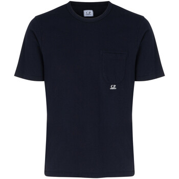 Kleidung T-Shirts & Poloshirts C.p. Company T-shirt  aus blauer Baumwolle mit Tasche Other