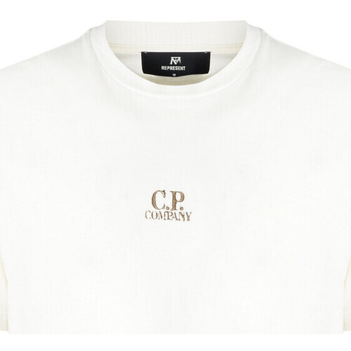 Kleidung T-Shirts & Poloshirts C.p. Company T-shirt  weiß mit Drei-Karten-Druck Other