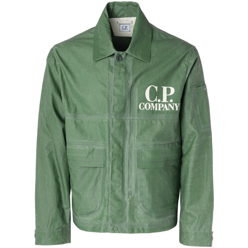 Kleidung Jacken C.p. Company Jacke  Toob aus grünem technischem Gewebe Grün