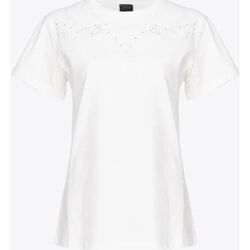Kleidung Damen T-Shirts & Poloshirts Pinko VANILLA SKY 103730 A1XR-Z05 Weiss