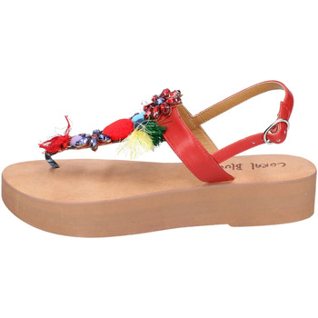 Schuhe Damen Sandalen / Sandaletten Coral Blue EX318 Rot