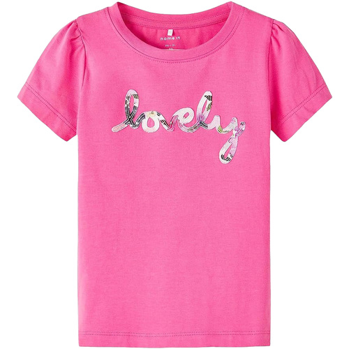 Kleidung Mädchen T-Shirts & Poloshirts Name it Nmfkivi Ls Top Rosa