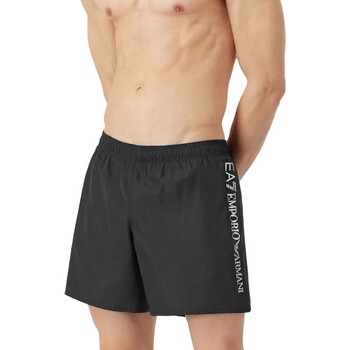 Kleidung Herren Badeanzug /Badeshorts Emporio Armani EA7 Mens Woven Boxer Schwarz