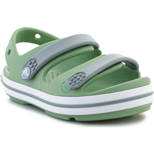 Schuhe Jungen Sandalen / Sandaletten Crocs Crocband Cruiser Sandal Toddler 209424-3WD Grün
