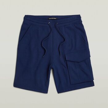 Kleidung Herren Shorts / Bermudas G-Star Raw D24704-D562 ONE POCKET SWEAT SHORTS-1305 IMPERIAL BLUE Blau