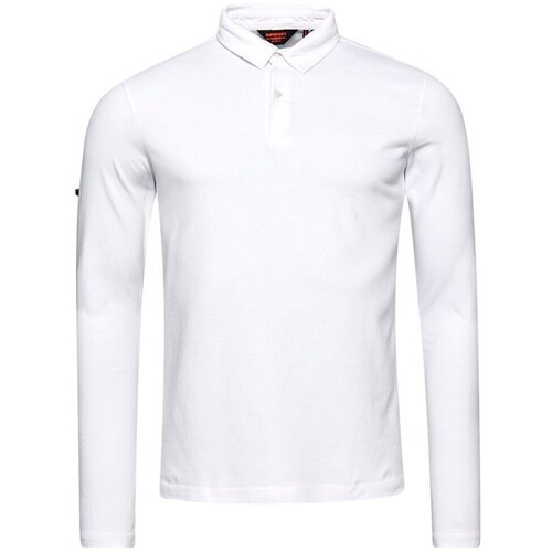 Kleidung Herren Polohemden Superdry Polo manches longues en jersey  Studios Weiss
