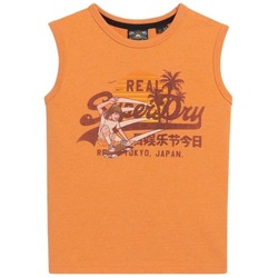 Kleidung Damen Tops Superdry Débardeur femme  LA Vintage Logo Orange