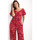 Kleidung Damen Overalls / Latzhosen La Modeuse 70983_P166250 Rot