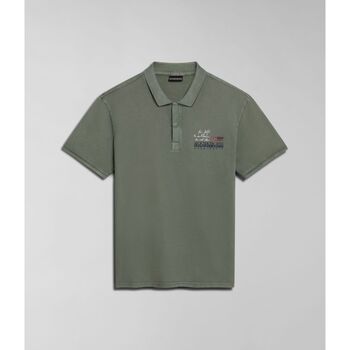 Kleidung Herren T-Shirts & Poloshirts Napapijri E-COLVILLE NP0A4HPX-GAE GREEN LICHEN Grün