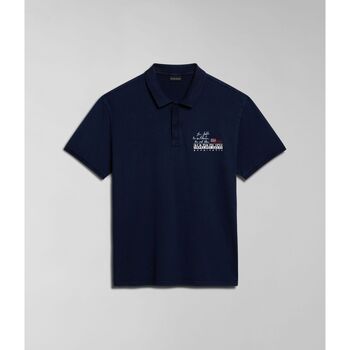 Kleidung Herren T-Shirts & Poloshirts Napapijri E-COLVILLE NP0A4HPX-176 BLU MARINE Blau