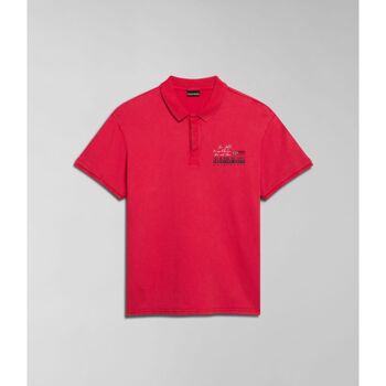 Kleidung Herren T-Shirts & Poloshirts Napapijri E-COLVILLE NP0A4HPX-R25 RED BARBERRY Rot