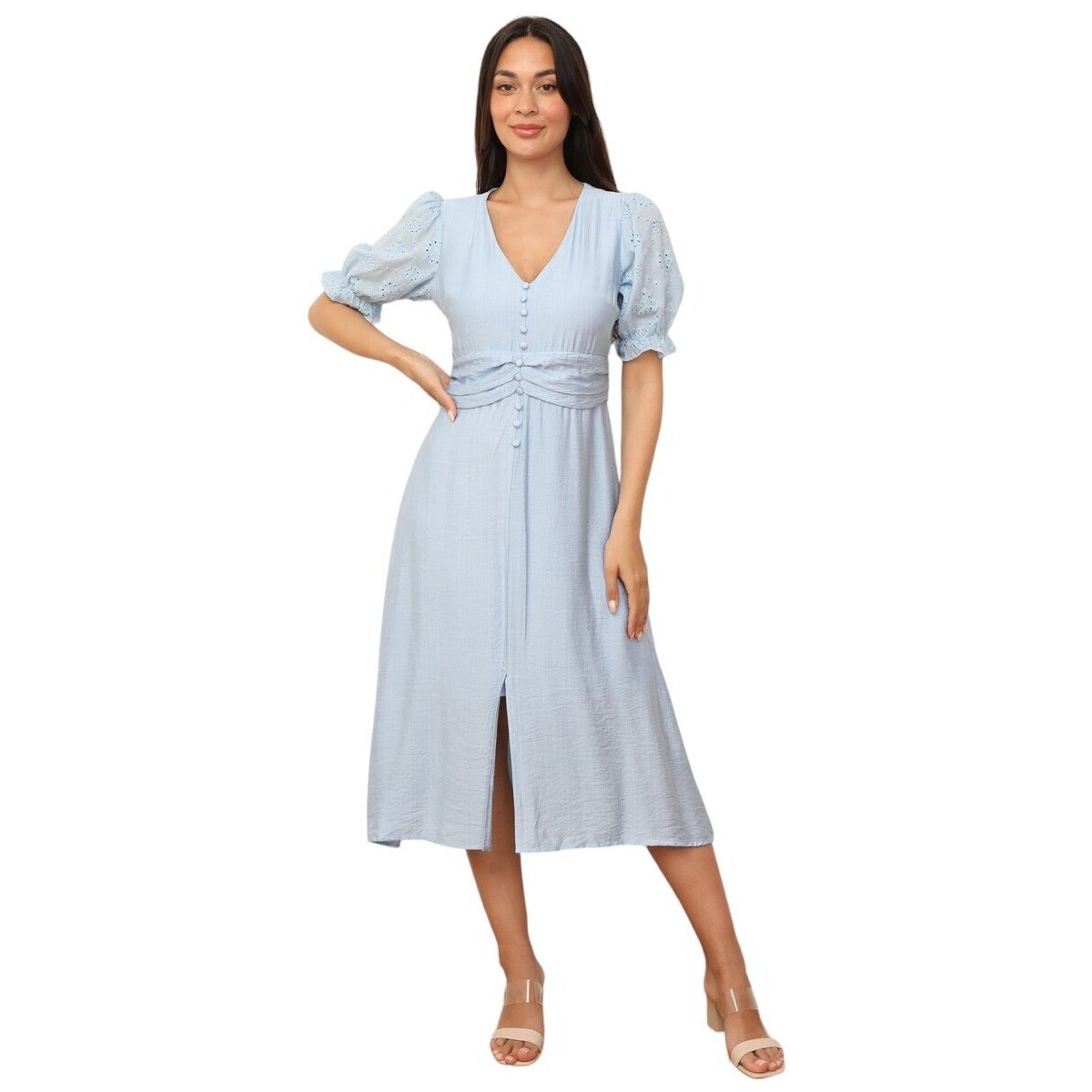 Kleidung Damen Kleider La Modeuse 70943_P166220 Blau