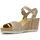 Schuhe Damen Sandalen / Sandaletten Interbios W komfortablen Keil Sandalen BEIG_SILVER