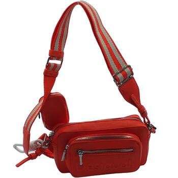 Taschen Damen Taschen Desigual 24SAXP19 Bag Helf Logo Cambridge Rot