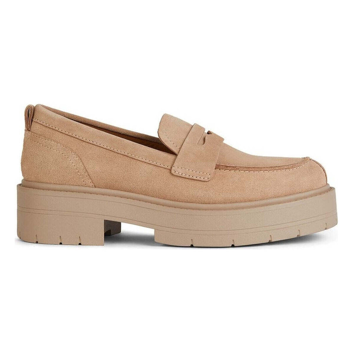 Schuhe Damen Slipper Geox  Beige