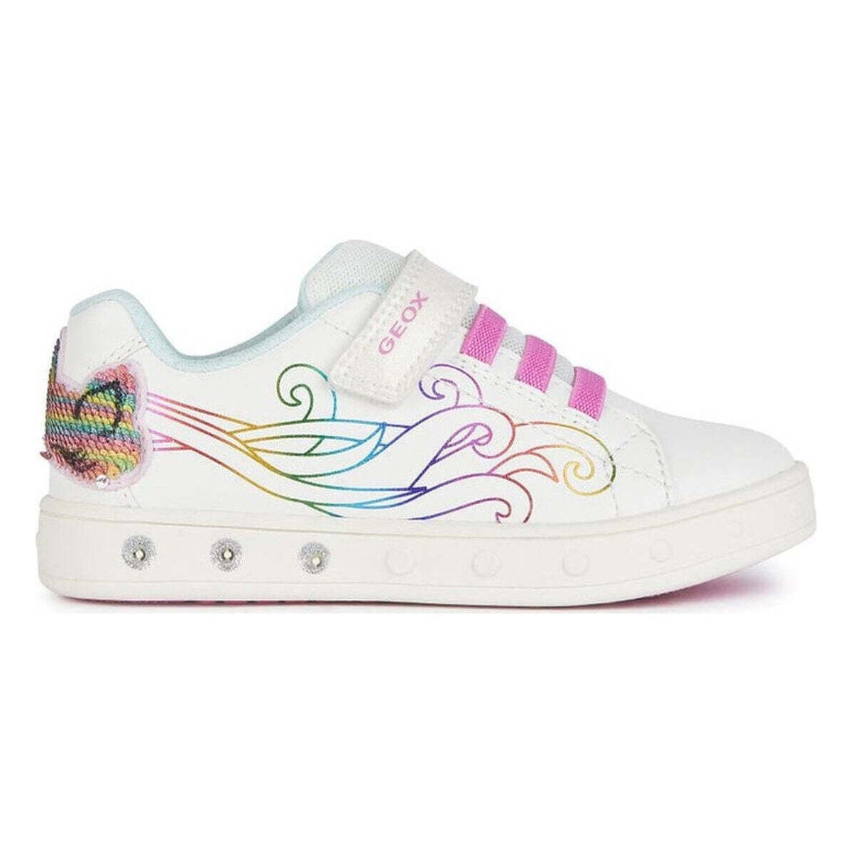 Schuhe Mädchen Sneaker Low Geox  Weiss