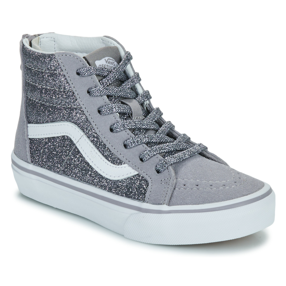 Schuhe Mädchen Sneaker Low Vans SK8-Hi Zip Grau